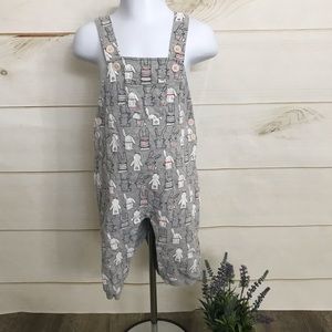 GYMBOREE BUNNY STRETCH OVERALL JUMPER